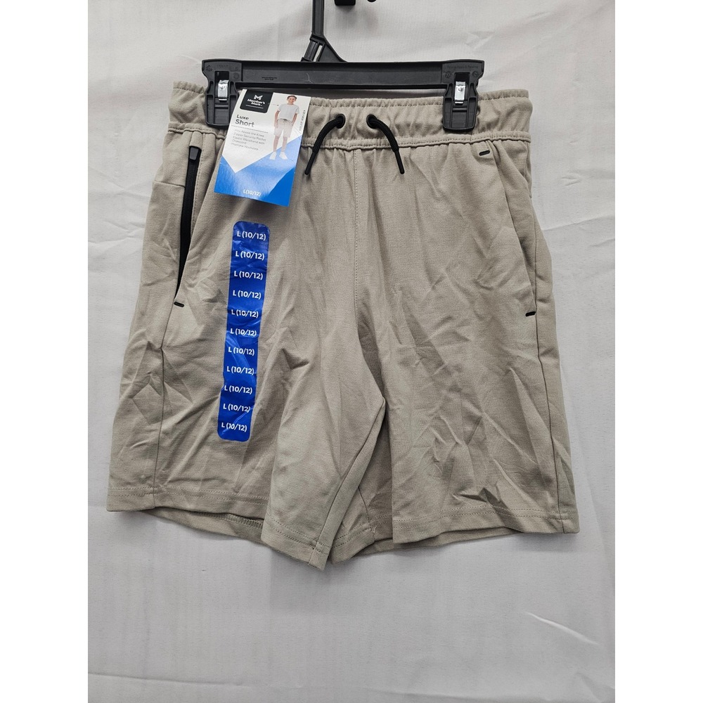 Members Mark Kids Luxe Short Washed Stone Tan L 10/12 C41324 New